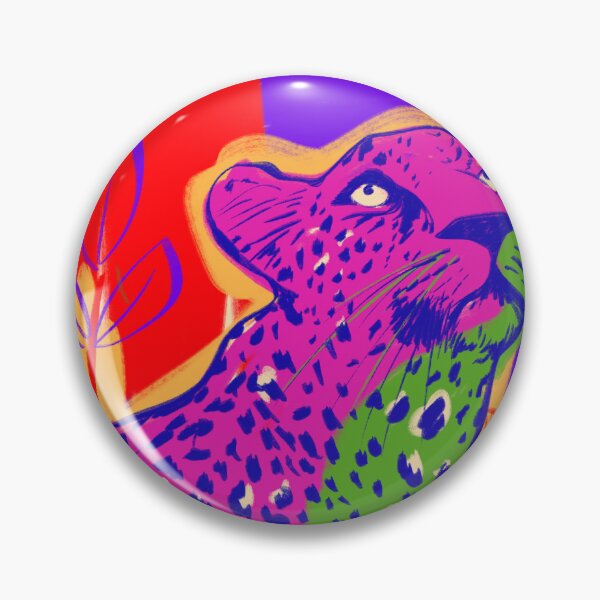 Item preview, Vibrant Leopard — Modern Jungle Art Print designed and sold by JanaMamao.