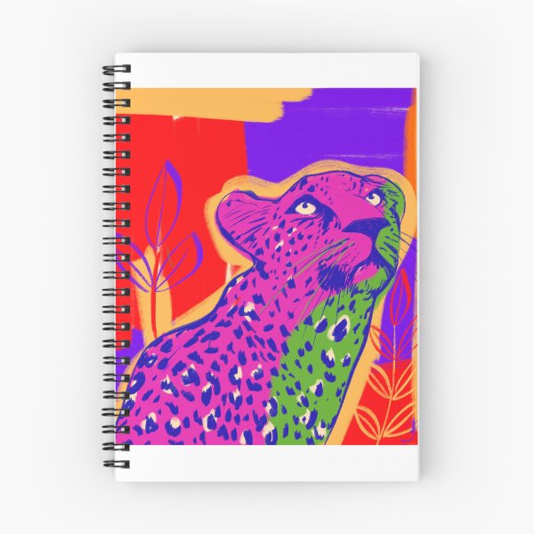 Item preview, Vibrant Leopard — Modern Jungle Art Print designed and sold by JanaMamao.