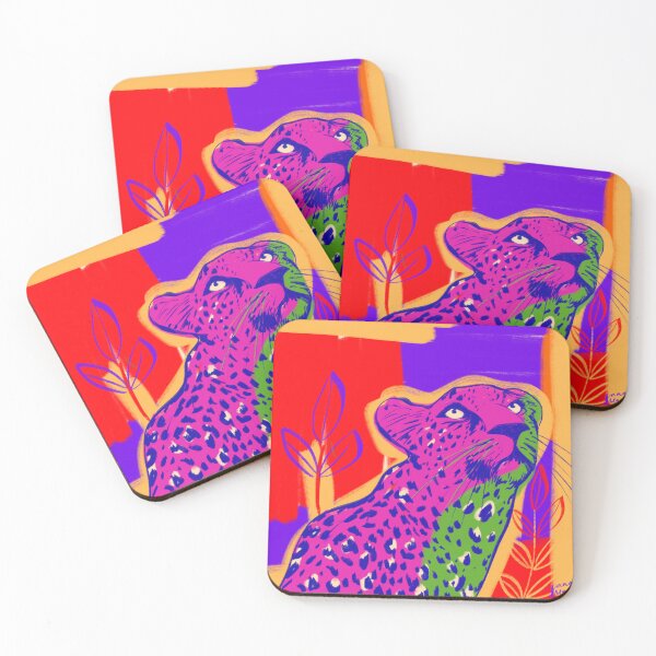 Item preview, Vibrant Leopard — Modern Jungle Art Print designed and sold by JanaMamao.