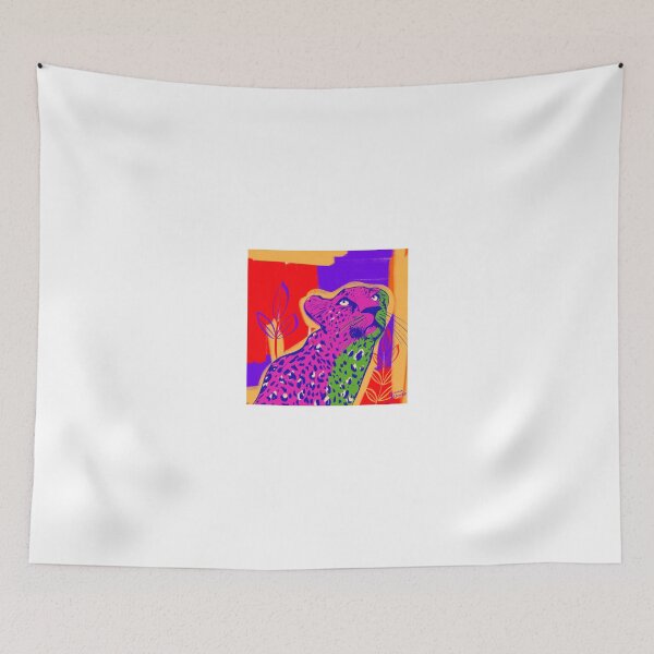 Item preview, Vibrant Leopard — Modern Jungle Art Print designed and sold by JanaMamao.