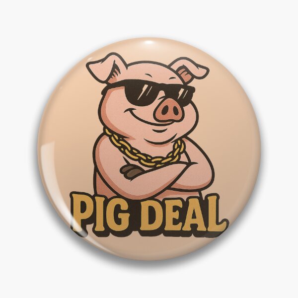 Item preview, Pig Deal | Funny Confidant Pig Pun Design designed and sold by Bratak.
