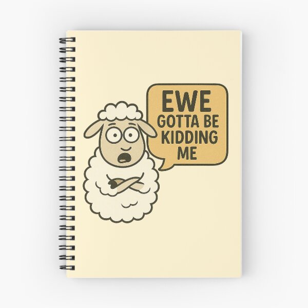 Item preview, Ewe Gotta Be Kidding Me | Funny Sheep Cartoon Pun designed and sold by Bratak.
