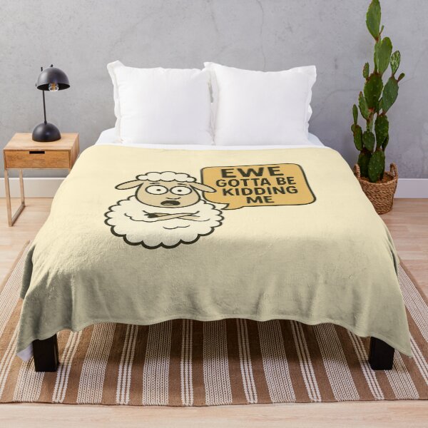 Item preview, Ewe Gotta Be Kidding Me | Funny Sheep Cartoon Pun designed and sold by Bratak.