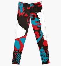 Afrikanerin rot & blau Leggings