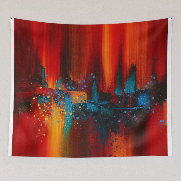 Item preview, Ember Skyline Abstract designed and sold by Joey Santiago.