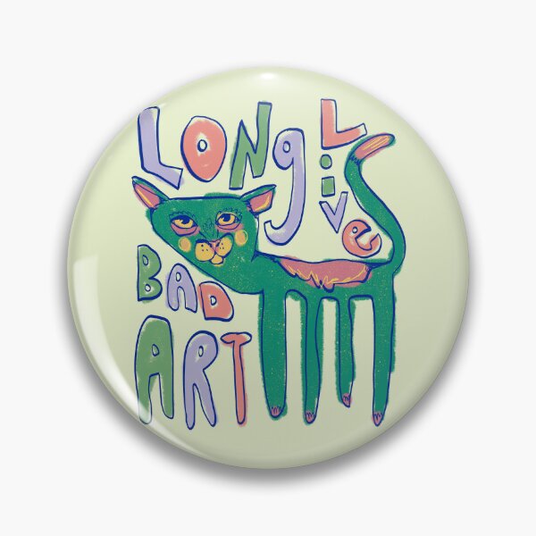 Item preview, long live bad art - silly cat drawing 2 designed and sold by crestfallenmermaid.