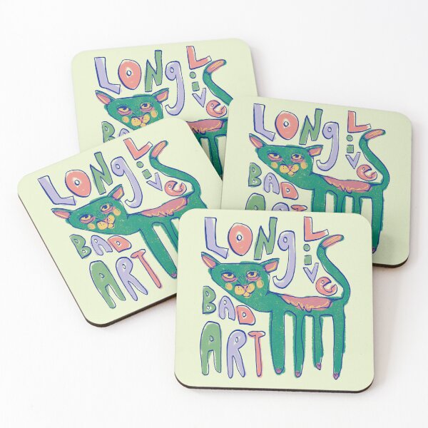 Item preview, long live bad art - silly cat drawing 2 designed and sold by crestfallenmermaid.