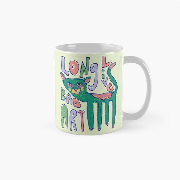 Item preview, long live bad art - silly cat drawing 2 designed and sold by crestfallenmermaid.