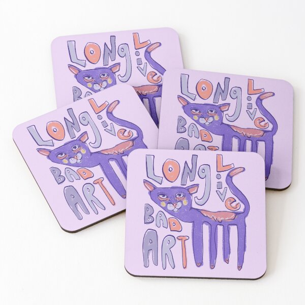 Item preview, long live bad art - silly cat drawing 3 designed and sold by crestfallenmermaid.