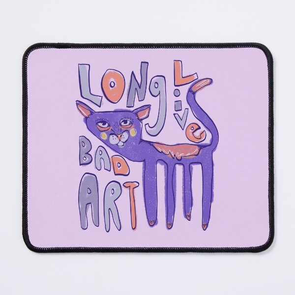 Item preview, long live bad art - silly cat drawing 3 designed and sold by crestfallenmermaid.
