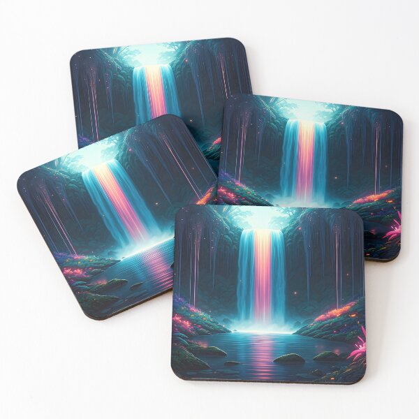 Item preview, Source of Life – Enchanted Forest Waterfall designed and sold by PawPrintedArt.