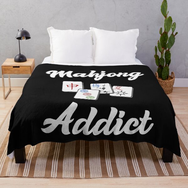 Item preview, Mahjong Addict Funny Mahjong Quote designed and sold by SharpThreadZ.