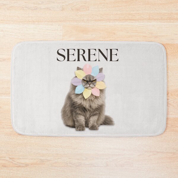 Item preview, SERENE – Grumpy Persian Cat in Paper Flower designed and sold by catastrocat.