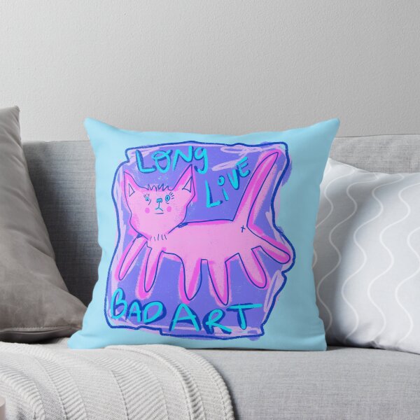 Item preview, new long live bad art - silly cat drawing  designed and sold by crestfallenmermaid.