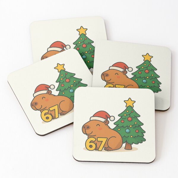 Item preview, Cappy Christmas 67 Six Seven Capybara Santa Xmas Tree Lights designed and sold by SunfullyYours.