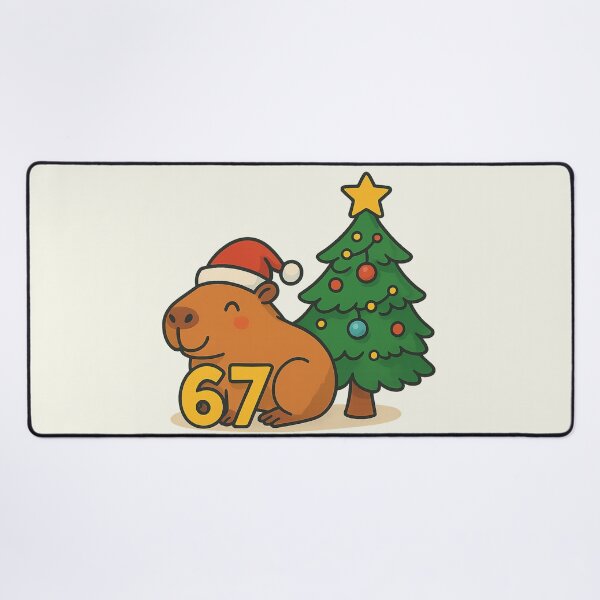 Item preview, Cappy Christmas 67 Six Seven Capybara Santa Xmas Tree Lights designed and sold by SunfullyYours.