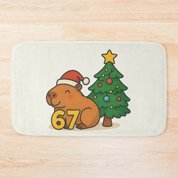 Item preview, Cappy Christmas 67 Six Seven Capybara Santa Xmas Tree Lights designed and sold by SunfullyYours.
