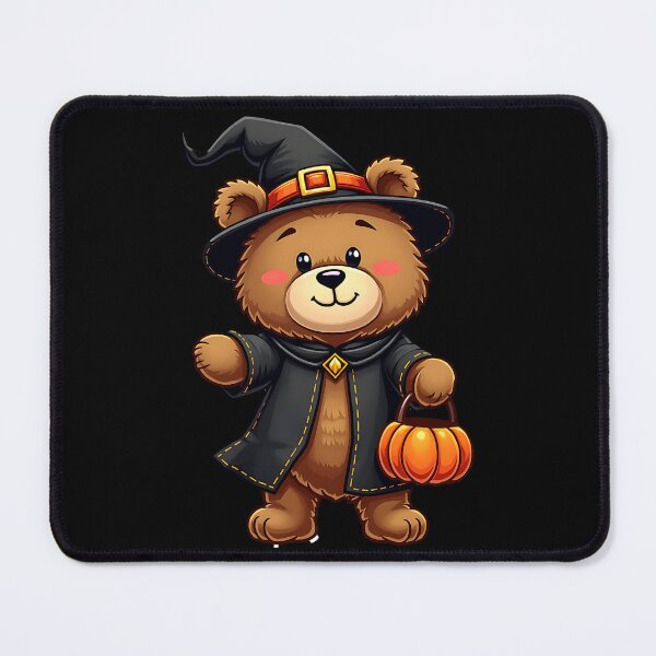 Item preview, Bear Witch Pumpkin Kawaii Cute Halloween Spooky Season designed and sold by ArtDesignTp.