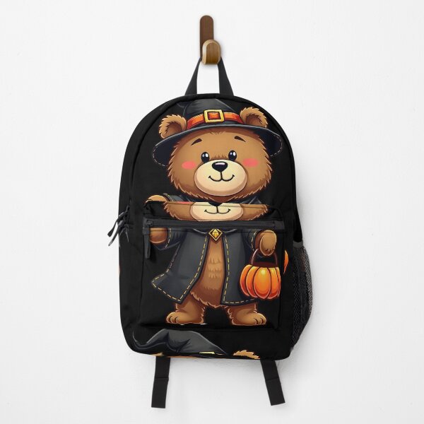 Item preview, Bear Witch Pumpkin Kawaii Cute Halloween Spooky Season designed and sold by ArtDesignTp.