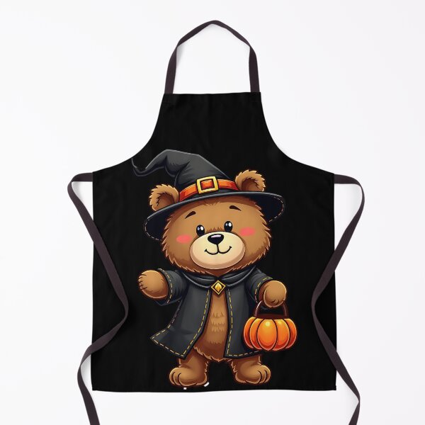 Item preview, Bear Witch Pumpkin Kawaii Cute Halloween Spooky Season designed and sold by ArtDesignTp.