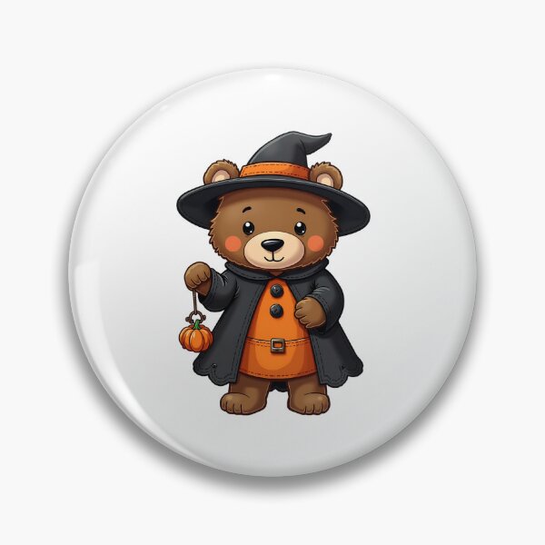 Item preview, Bear Wizard Pumpkin Cute Kawaii Halloween Cozy Fall designed and sold by ArtDesignTp.