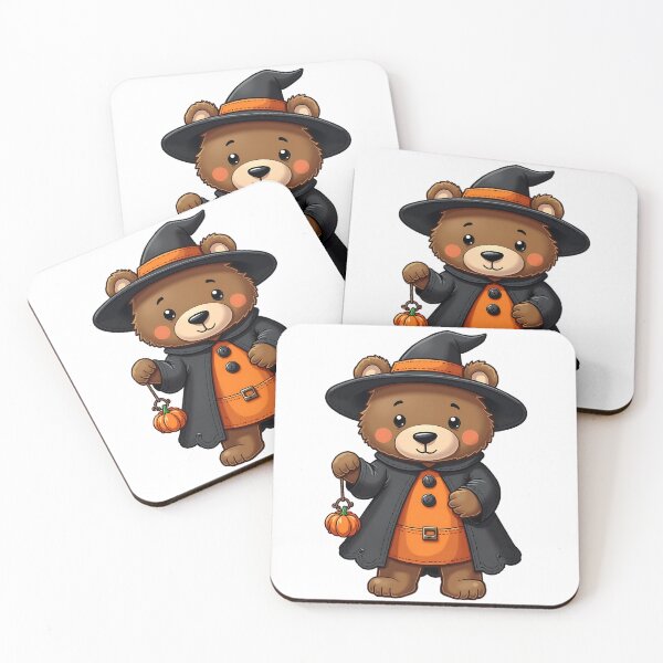 Item preview, Bear Wizard Pumpkin Cute Kawaii Halloween Cozy Fall designed and sold by ArtDesignTp.