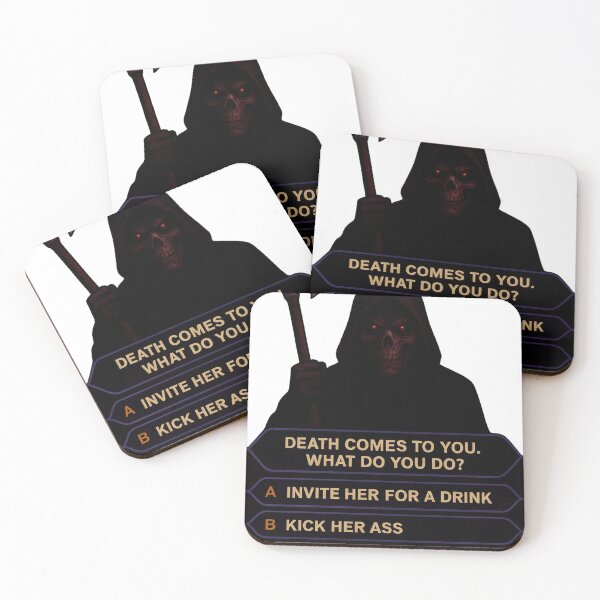 Item preview, Death Comes to You – Funny Grim Reaper Quiz designed and sold by TeezOfMadness.
