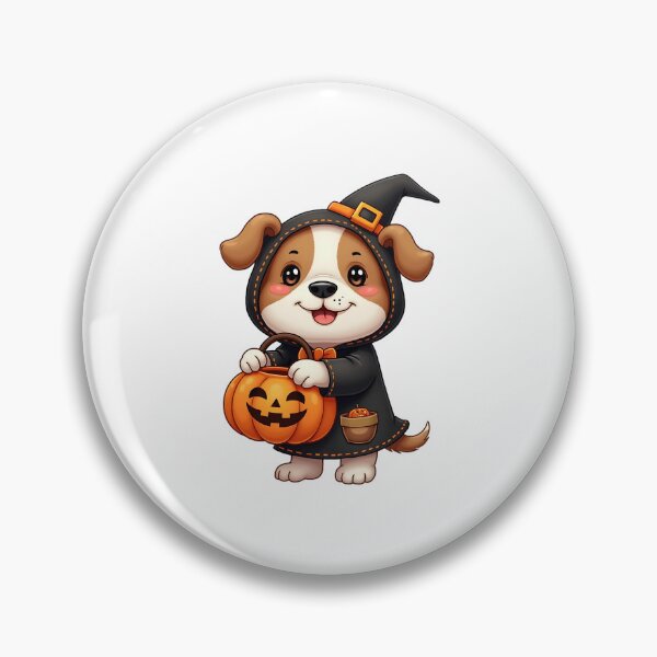Artikelvorschau, Süße Kawaii Hund Hexe Halloween Kürbis Spooky Fall entworfen und verkauft von ArtDesignTp.