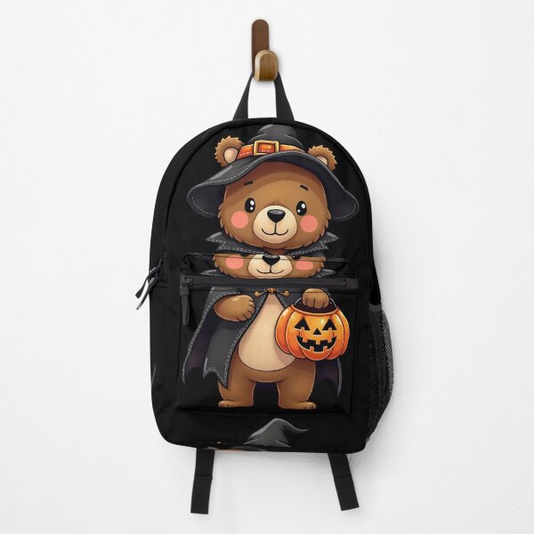 Item preview, Bear Witch Pumpkin Lantern Cute Kawaii Halloween Fall designed and sold by ArtDesignTp.