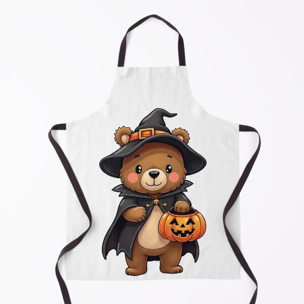 Item preview, Bear Witch Pumpkin Lantern Cute Kawaii Halloween Fall designed and sold by ArtDesignTp.