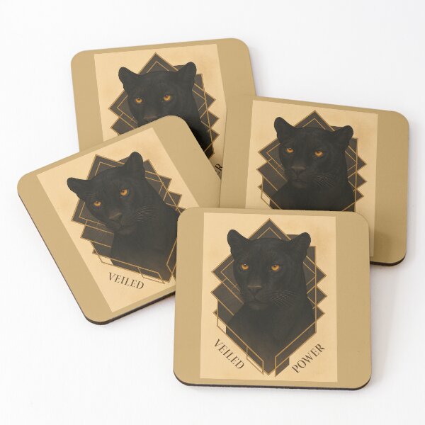 Item preview, Veiled Power – Geometric Black Panther Majesty designed and sold by GeoWild Designs.