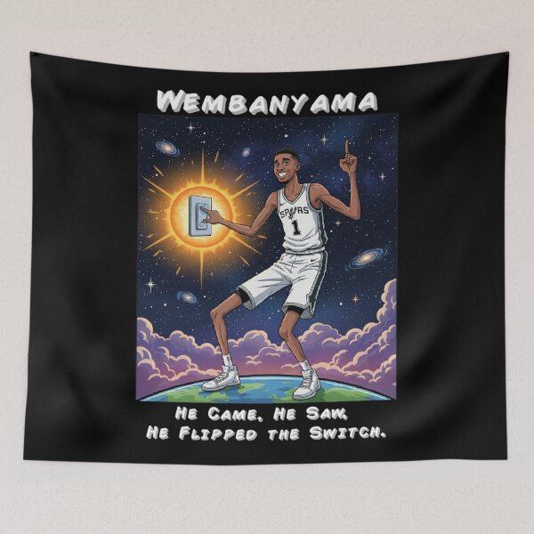 Item preview, Wembanyama Flipped the Switch  designed and sold by WednesdayAndYou.