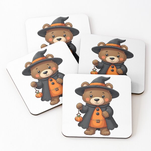 Item preview, Bear Witch Pumpkin Kawaii Cute Halloween Cozy Season designed and sold by ArtDesignTp.
