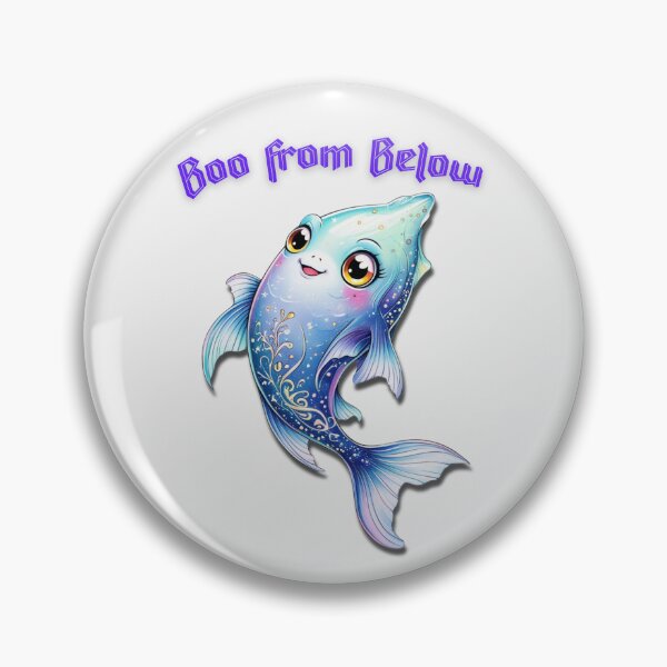 Item preview, Boo from Below: Cute Ghostly Fish for Halloween! designed and sold by DariaCraft.