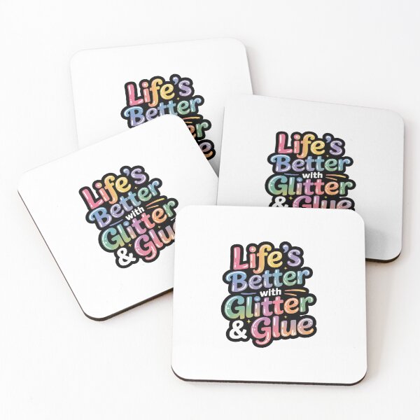Item preview, life's better with glitter and glue designed and sold by jkrphoto.
