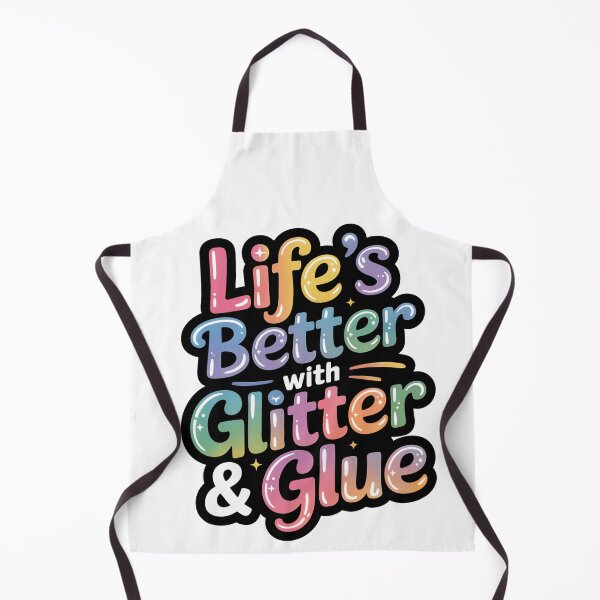Item preview, life's better with glitter and glue designed and sold by jkrphoto.