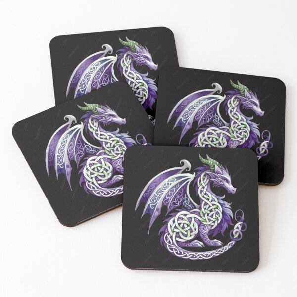 Item preview, Mythical Purple Celtic Dragon Fantasy Art designed and sold by Atteestude.