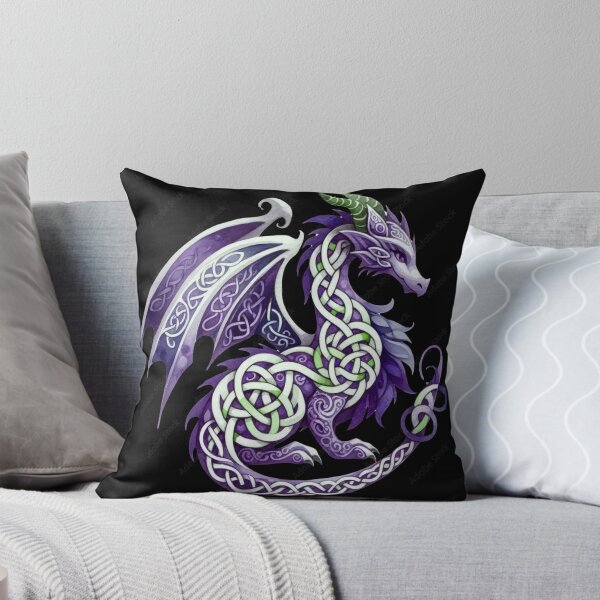 Item preview, Mythical Purple Celtic Dragon Fantasy Art designed and sold by Atteestude.