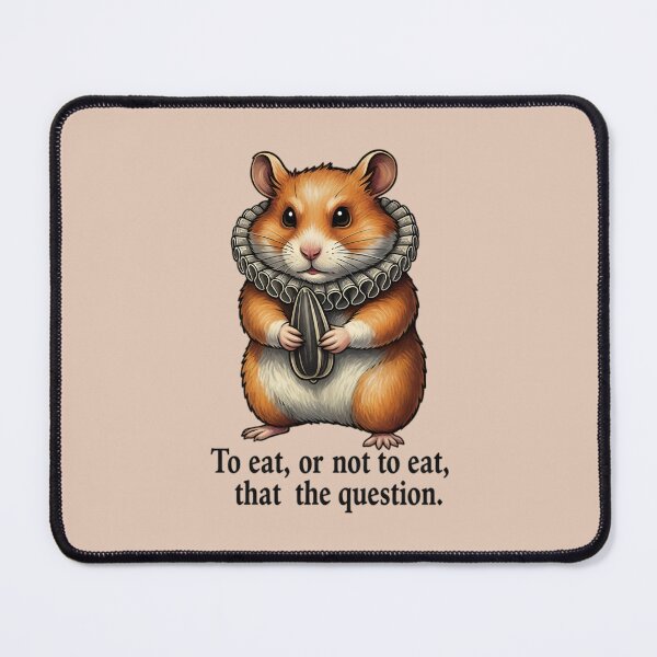 Item preview, Shakespearean Hamster | To Eat or Not to Eat Meme designed and sold by Whisky1111.