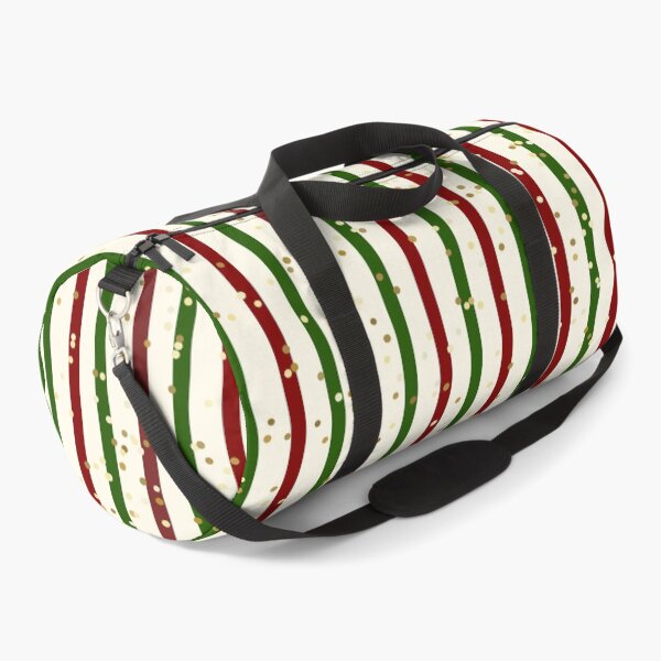 Item preview, Festive Red and Green Stripes Glitter Pattern designed and sold by Jeallan Designs.