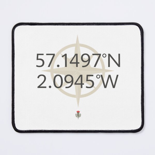 Item preview, Scotland Coordinates - Scottish Thistle Navigation Gift designed and sold by Loom on the Loch.