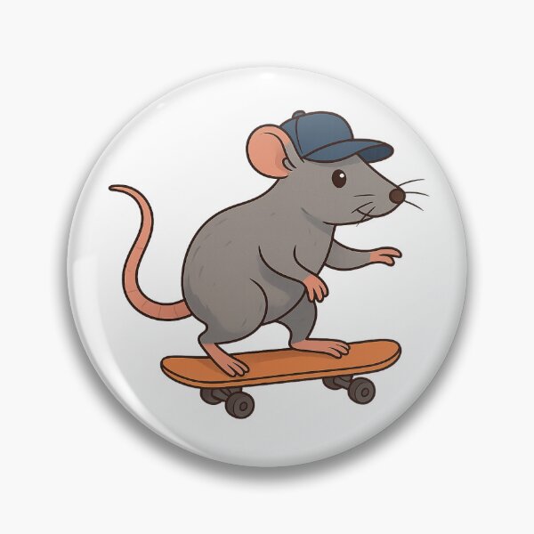 Item preview, Rat on a skateboard designed and sold by rat3ra.