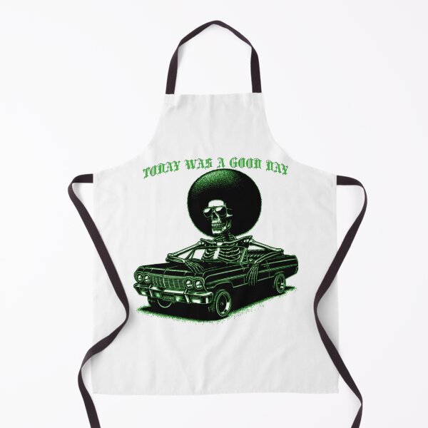 Item preview, Today Was a Good Day — Afro Skeleton in Lowrider 90s Rap Art designed and sold by Sinister prints.