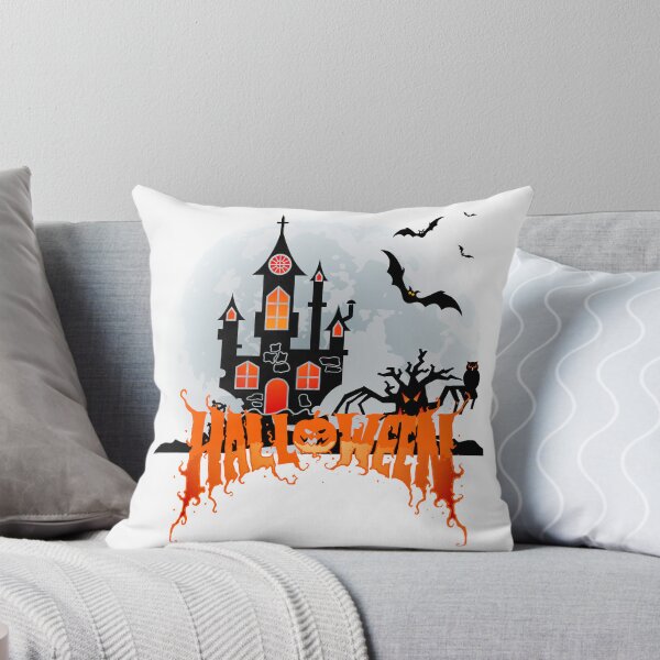 Item preview, Halloween Haunted Castle Design | Spooky Full Moon Horror Art | Scary Night Pumpkin Graphic designed and sold by BOSSDOT.