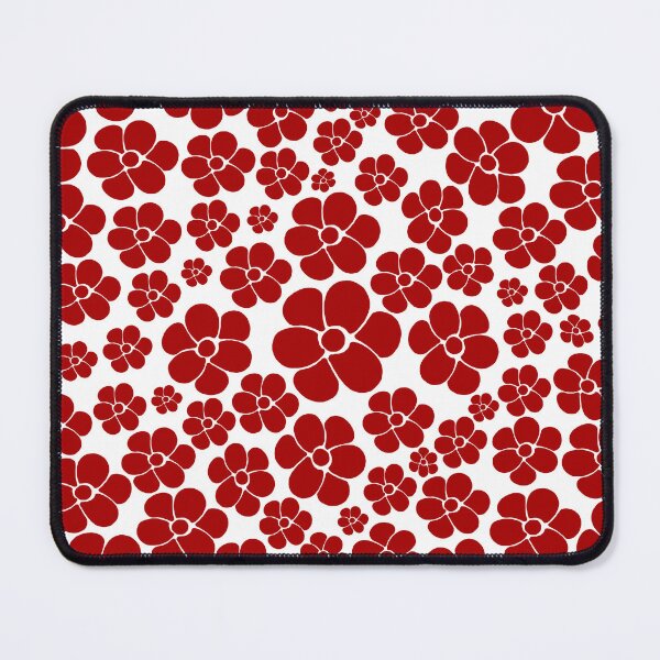 Item preview, Flower Pattern in Red and White designed and sold by LAEC-Shop.