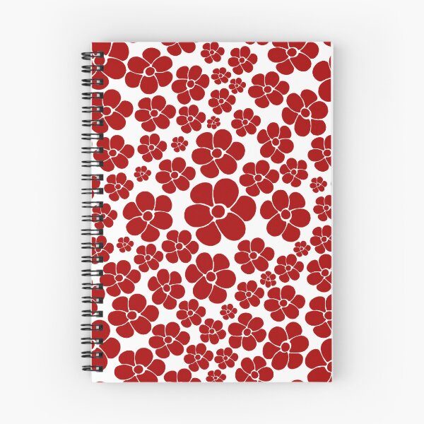 Item preview, Flower Pattern in Red and White designed and sold by LAEC-Shop.