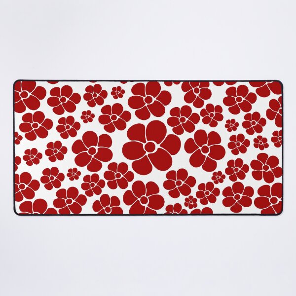 Item preview, Flower Pattern in Red and White designed and sold by LAEC-Shop.