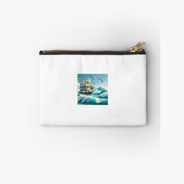 Item preview, Ship on crashing ocean waves designed and sold by lisamariebella1.