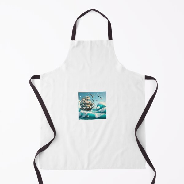 Item preview, Ship on crashing ocean waves designed and sold by lisamariebella1.