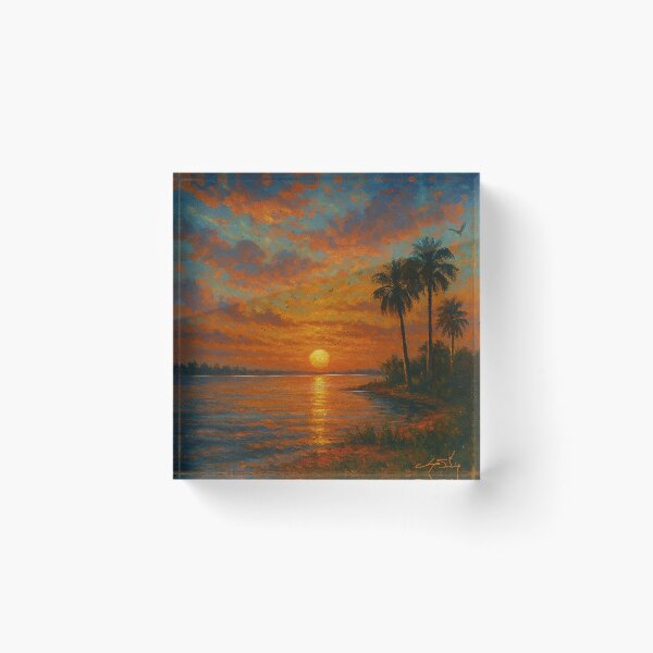 Item preview, Floridian Sunset Landscape designed and sold by Joey Santiago.